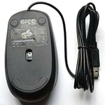 USB Wired Scroll Optical Mouse - Black