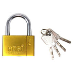 Fusine™ Hosi Heavy Duty Metal Lock with 4 Brass Keys (70MM)