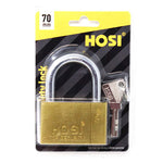 Fusine™ Hosi Heavy Duty Metal Lock with 4 Brass Keys (70MM)