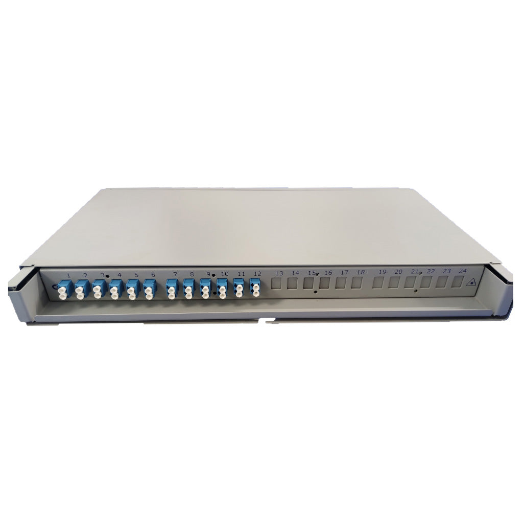 1U 19''/21''  Fiber Management System (FMS) - 12F LCPC Single Mode