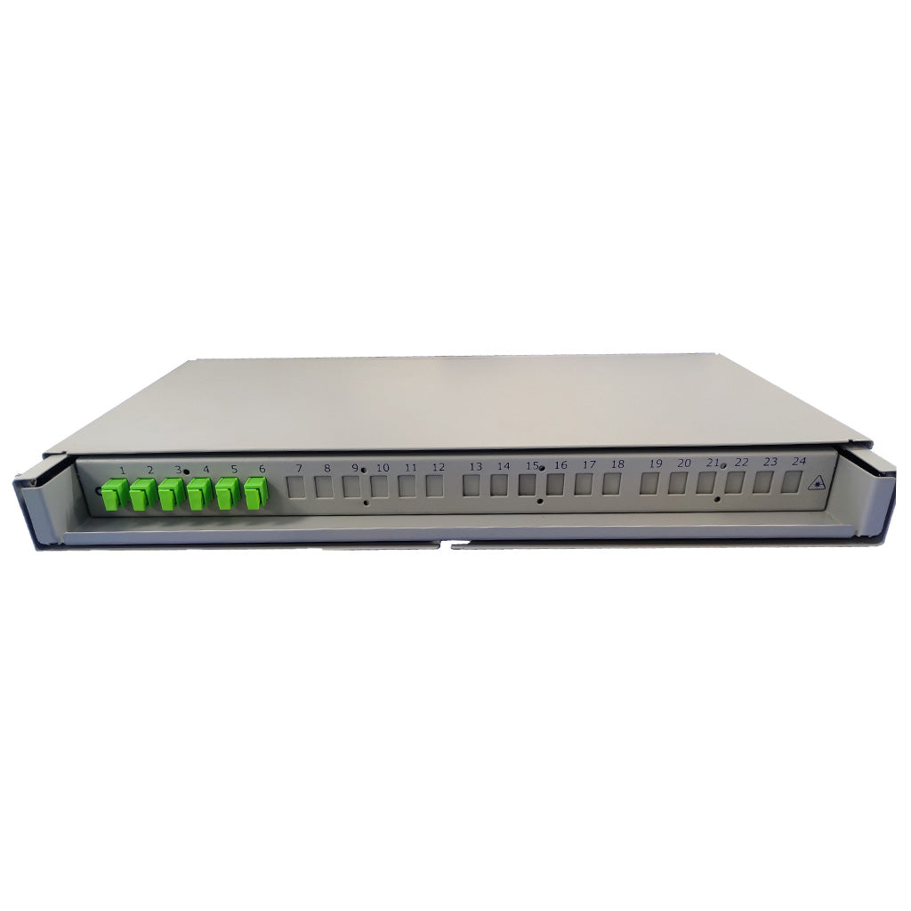 1U 19''_21''  Fiber Management System (FMS) - 6F SCAPC Single Mode