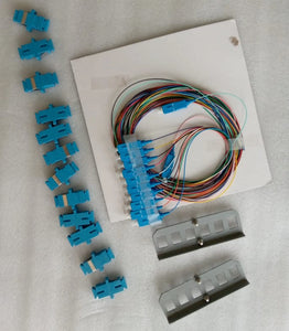 12F Adaptor pigtail set with patch plate -SCPC