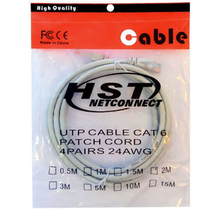 HST CAT6 4PAIRS 24AWG Network 3 Mtr Patch Cord